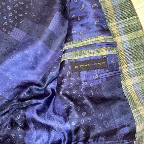 Authentic Etro Jacket, Sport Jacket, 75% silk and 25% linen, Size 48 - Picture 8 of 8